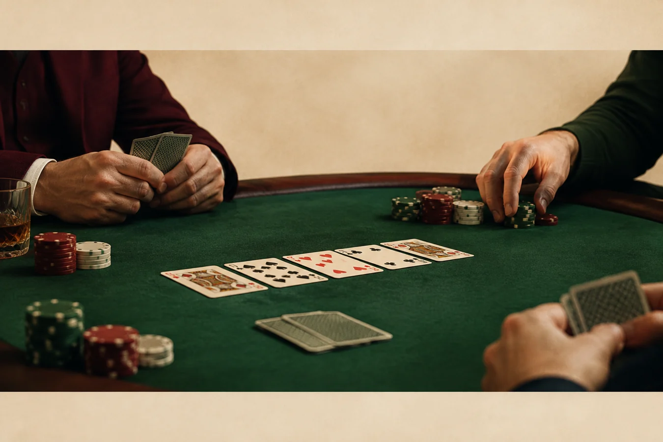 snai accedi, mano che dispone fiches da poker
