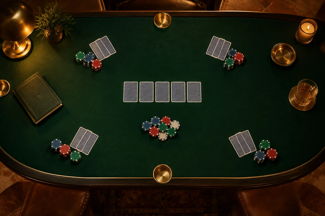 tavolo di pratica snai poker con carte e fiches